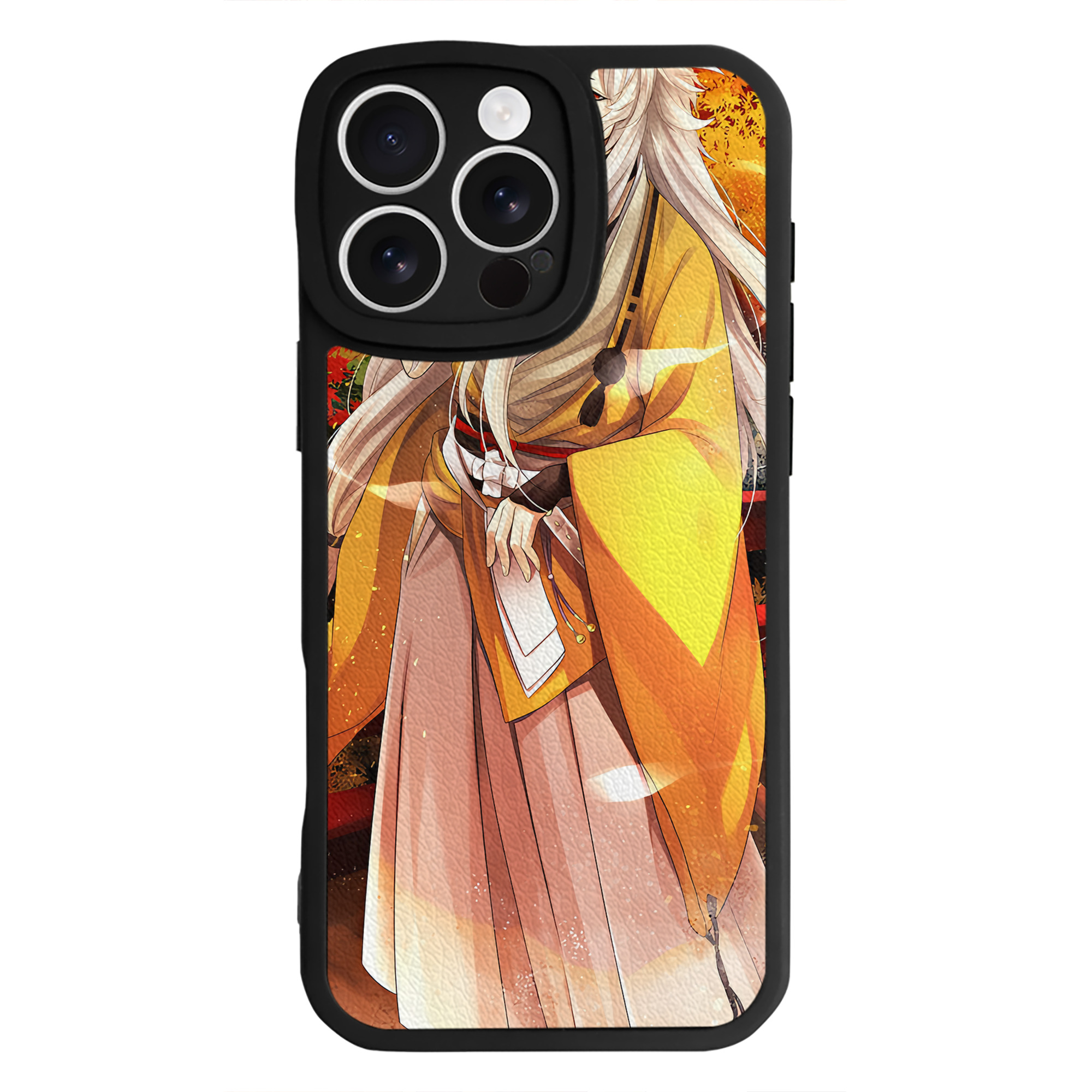 （画像用） 刀剣乱舞 Touken Ranbu 【iPhone 16シリーズ対応】シリコンスマホケース（レザー調） 材質：シリコン